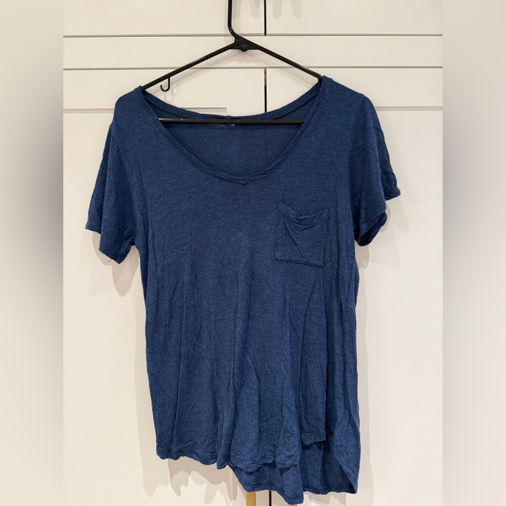 royal blue pocket tee